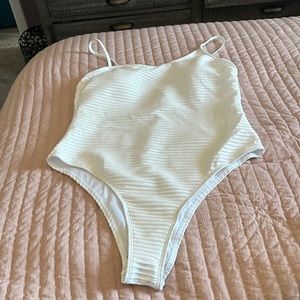White once piece swimsuit